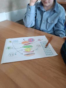 Uczeń wykonujący jedno z zadań podczas konkursu.