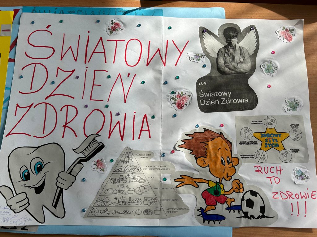 zdjęcie przedstawia plakat o światowym dniu zdrowia z takim tytułem
