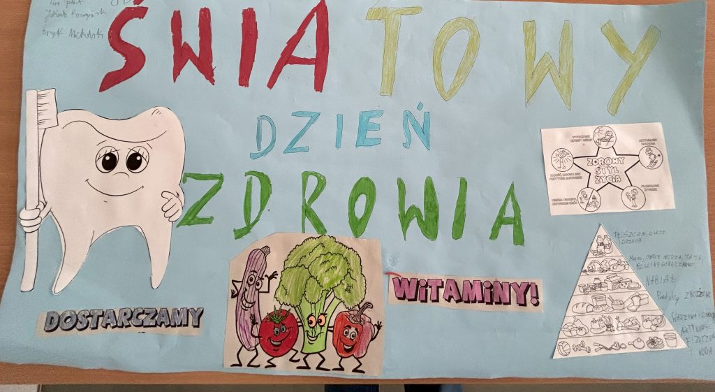 zdjęcie przedstawia plakat o światowym dniu zdrowia z takim tytułem