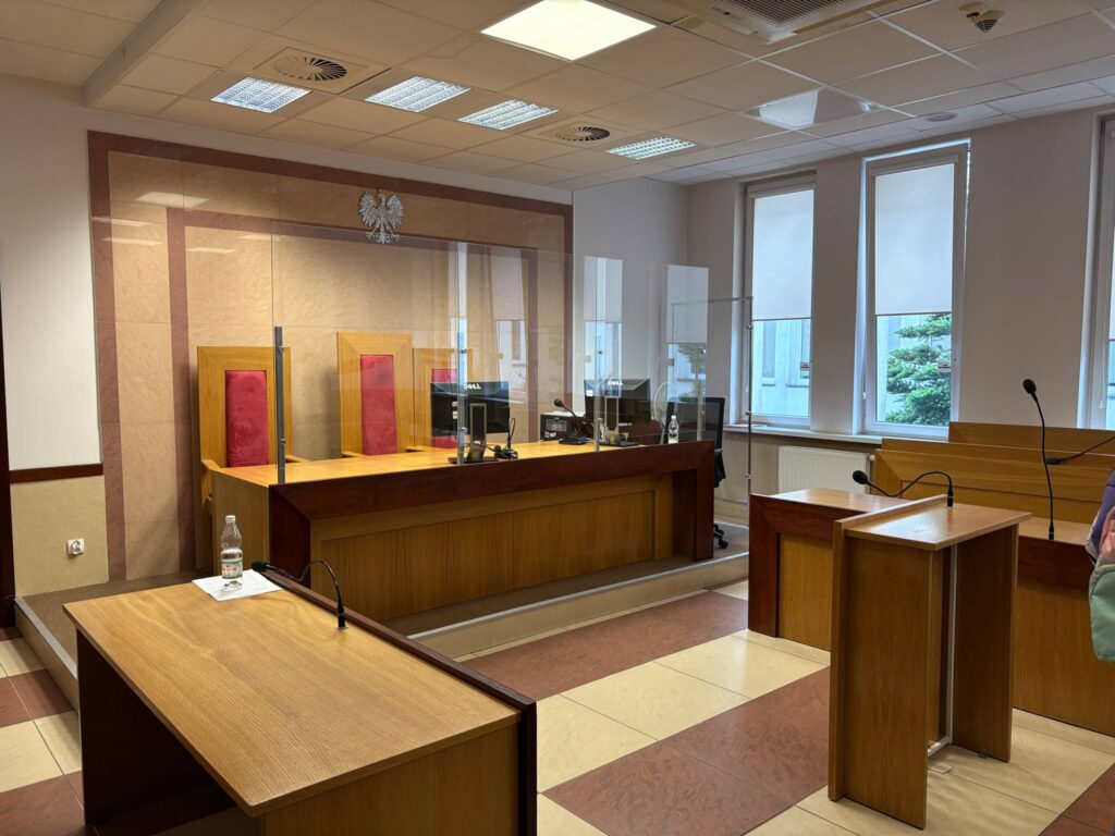 sala sądowa rozpraw
