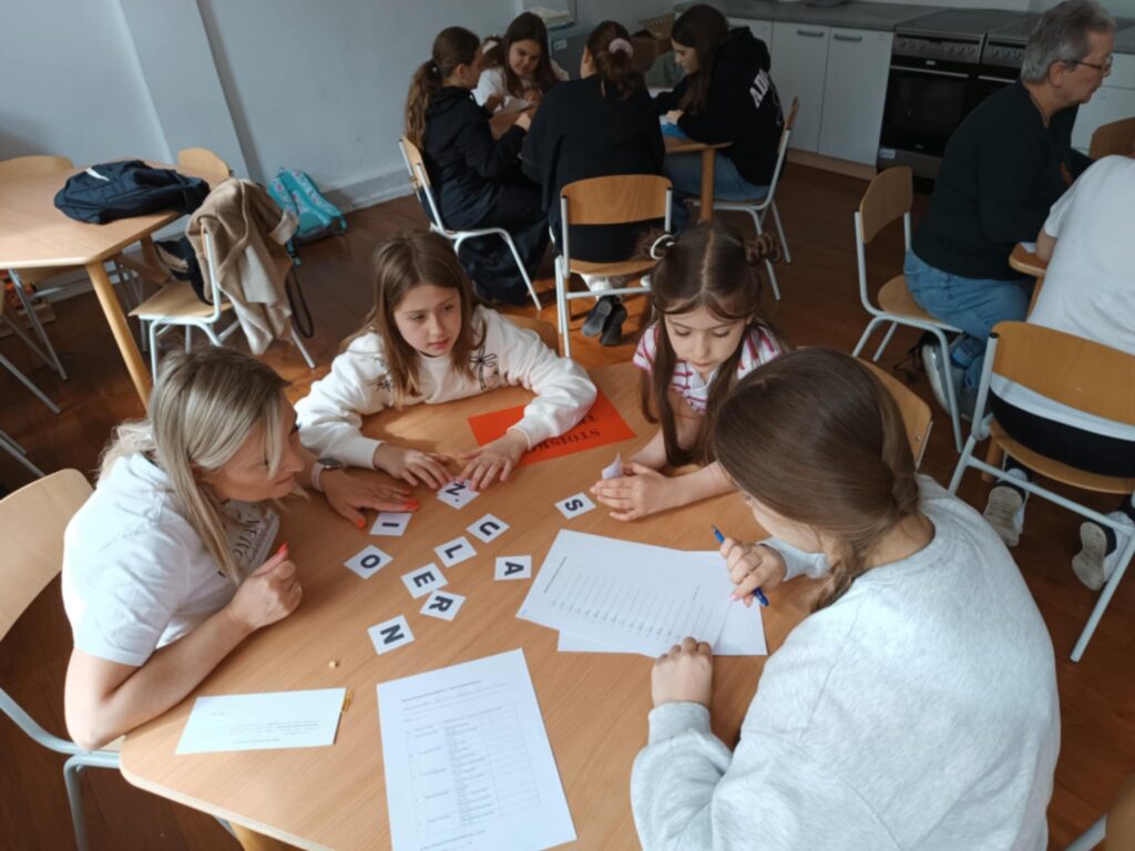 grupa osób podzielona na małe podgrupy wykonujące zadania