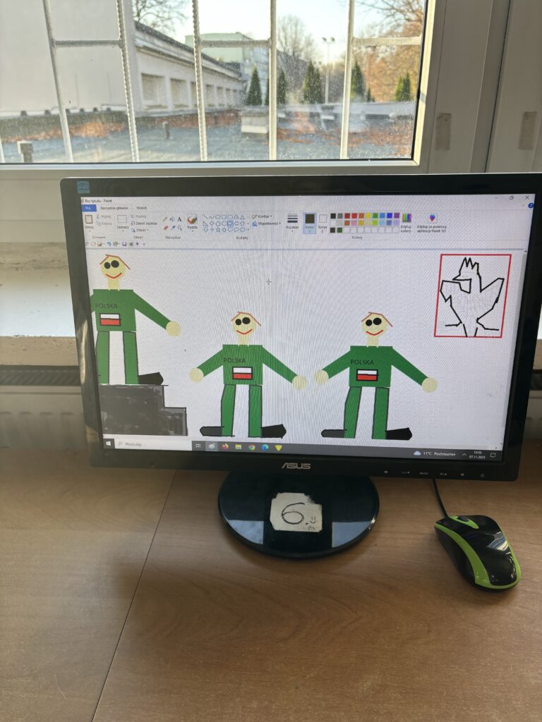 inna kolorowa patriotyczna praca plastyczna wykonana na komputerze przez ucznia 