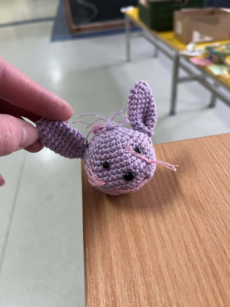 rękodzieło głowa królika